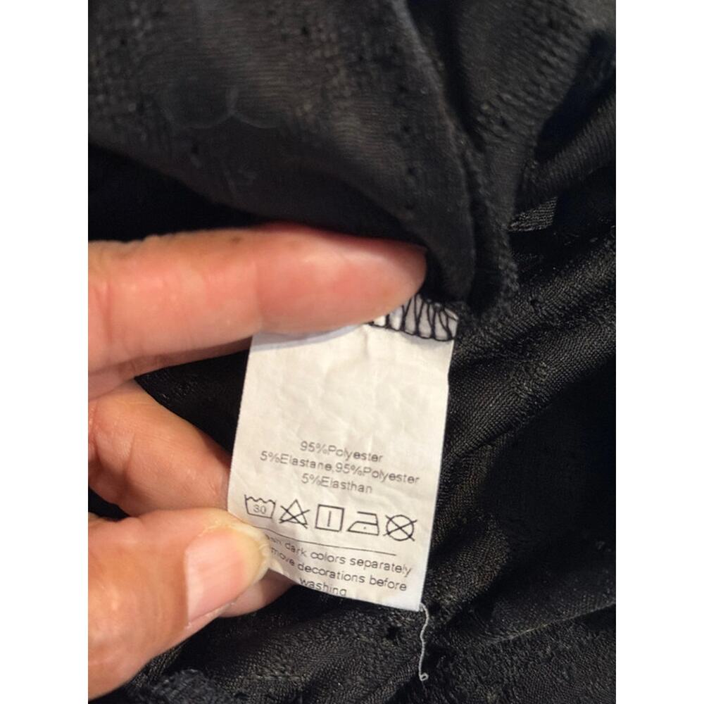 3 for $9 Grace Karen black eye blouse EUC s 2483 - Picture 5 of 6